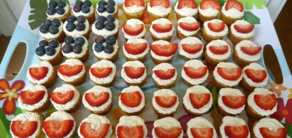 Red White & Blueberry Cupcakes