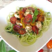 Fresh Caprese with Zoodles {Recipe Makeover}