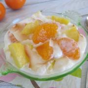 Healthy Ambrosia Salad with Toasted Coconut