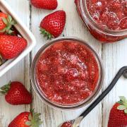 Strawberry Chia Jam {5 ingredients, just 15 minutes!}