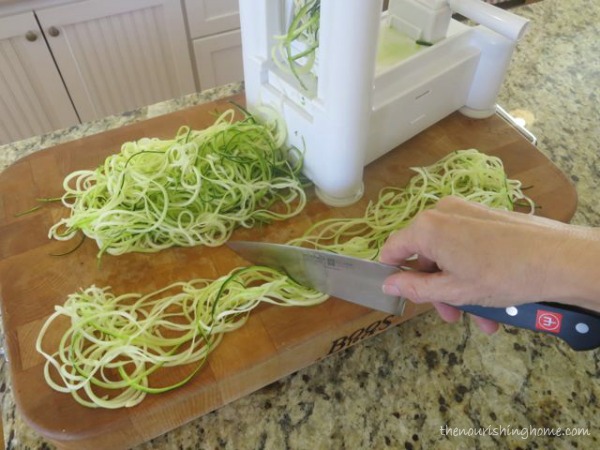 Cutting Zucchini Noodles