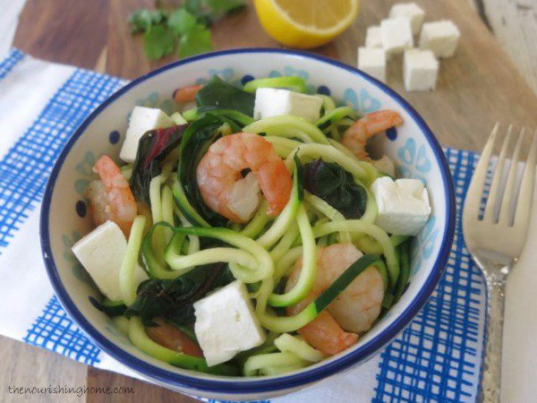 Swiss-Chard-and-Shrimp-Sauté-with-Zoodles