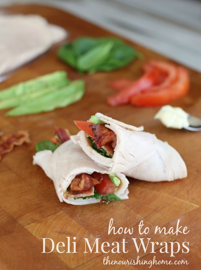 Who needs bread, when you can create delicious deli meat wraps using just your favorite healthy fillings. These are the perfect grain free healthy & delicious lunch!