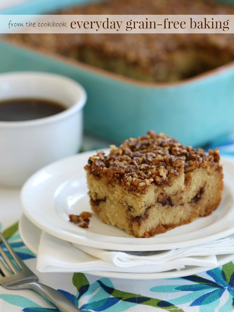 This scrumptious grain-free, dairy-free Cinnamon Crumb Coffee Cake is definitely a classic favorite perfect for teatime, brunch or just because!