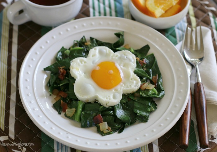 When it comes to getting more greens on your plate, the best bet is to make sauteed greens more appetizing than to add a little bacon to the mix!