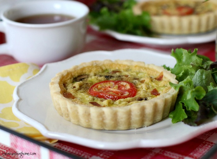 These adorable little BLT Quiche Tartlets may be small, but they're packed with hearty flavor and a good dose of whole food nutrition!
